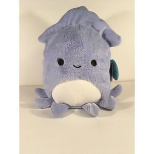 Squishmallows Stacy Squid‎ Fuzz-Mallows Kellytoy Plush 12"  NWT Original Purple